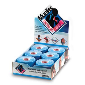 Mueller® Kinesiology Tape Azul 5m (Caixa com 6 rolos)